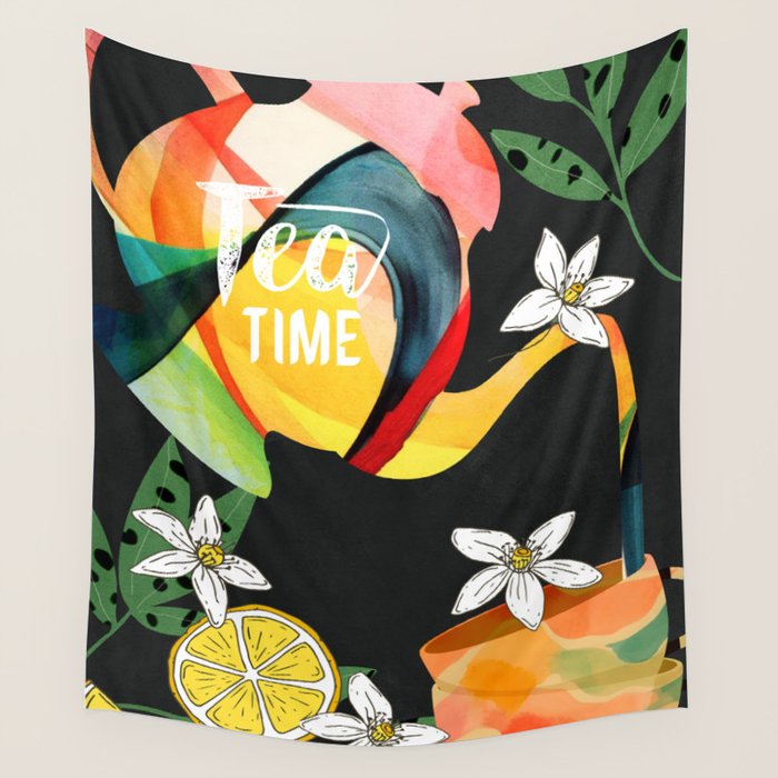 Tea Time 1 Wall Tapestry Gallery Image 4