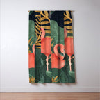 Two Flamingos Window Curtain Gallery Image 3