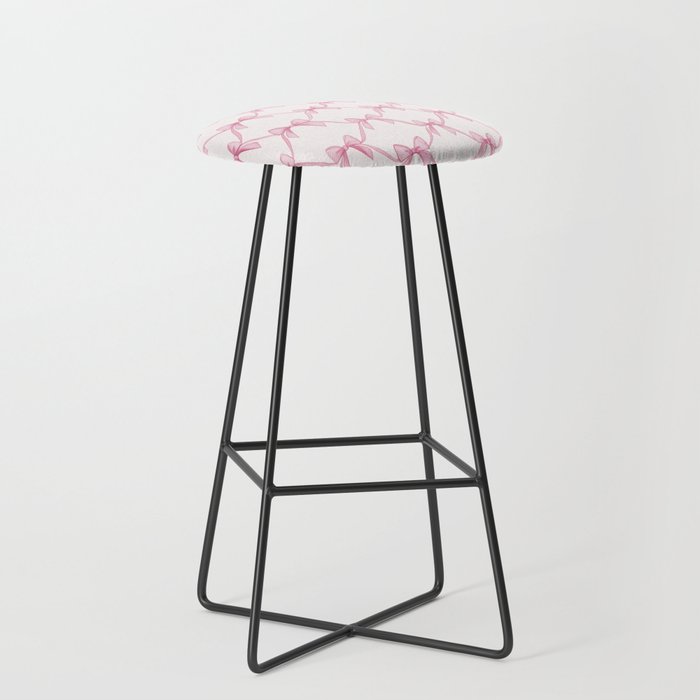 Coquette Aesthetic Pastel Pink Bows Cute Balletcore Joy of Together Stool Gallery Image 1