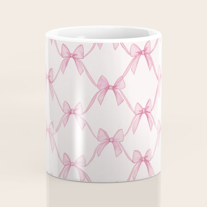 Coquette Aesthetic Pastel Pink Bows Cute Balletcore Joy of Together Coffee Mug Gallery Image 4