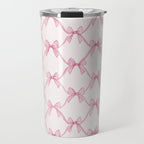 Coquette Aesthetic Pastel Pink Bows Cute Balletcore Joy of Together Travel Mug Gallery Image 1