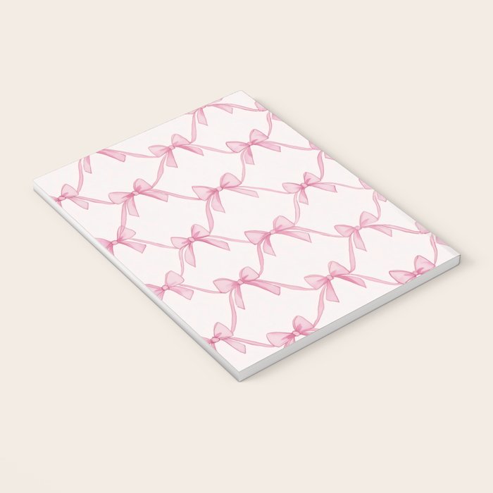 Coquette Aesthetic Pastel Pink Bows Cute Balletcore Joy of Together Notebook Gallery Image 3
