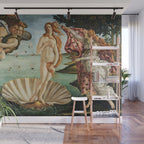 The Birth of Venus by Sandro Botticelli, 1445 Wall Mural Gallery Image 1