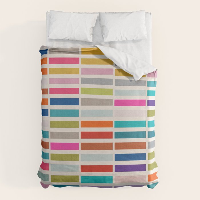 Mosaic Tiles Geometric Colorful Artwork Duvet Cover Gallery Image 6