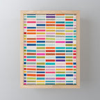 Mosaic Tiles Geometric Colorful Artwork Mini Art Print Gallery Image 1