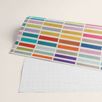 Mosaic Tiles Geometric Colorful Artwork Wrapping Paper Gallery Image 2