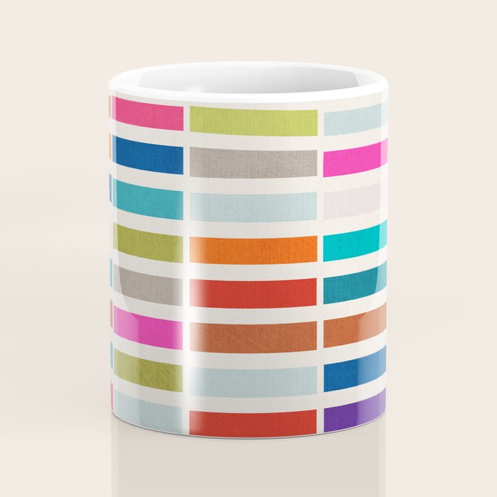 Mosaic Tiles Geometric Colorful Artwork Coffee Mug Gallery Image 4