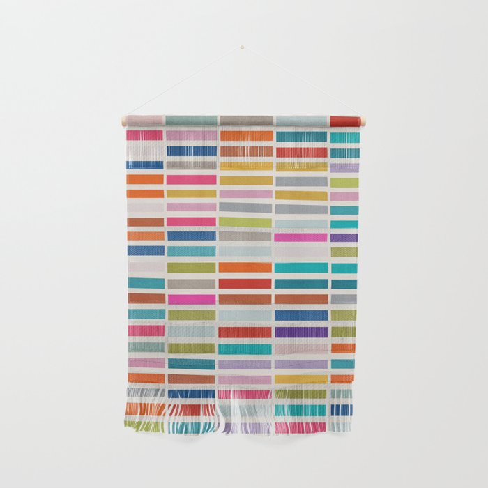 Mosaic Tiles Geometric Colorful Artwork Wall Hanging Gallery Image 1
