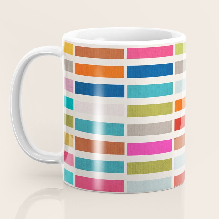 Mosaic Tiles Geometric Colorful Artwork Coffee Mug Gallery Image 3