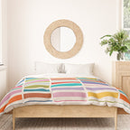 Mosaic Tiles Geometric Colorful Artwork Duvet Cover Gallery Image 3