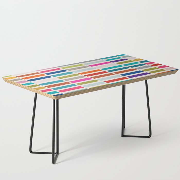 Mosaic Tiles Geometric Colorful Artwork Coffee Table Gallery Image 1