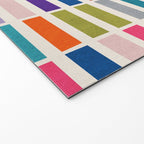 Mosaic Tiles Geometric Colorful Artwork Welcome Mat Gallery Image 2