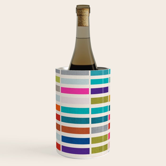 Mosaic Tiles Geometric Colorful Artwork Wine Chiller Gallery Image 3