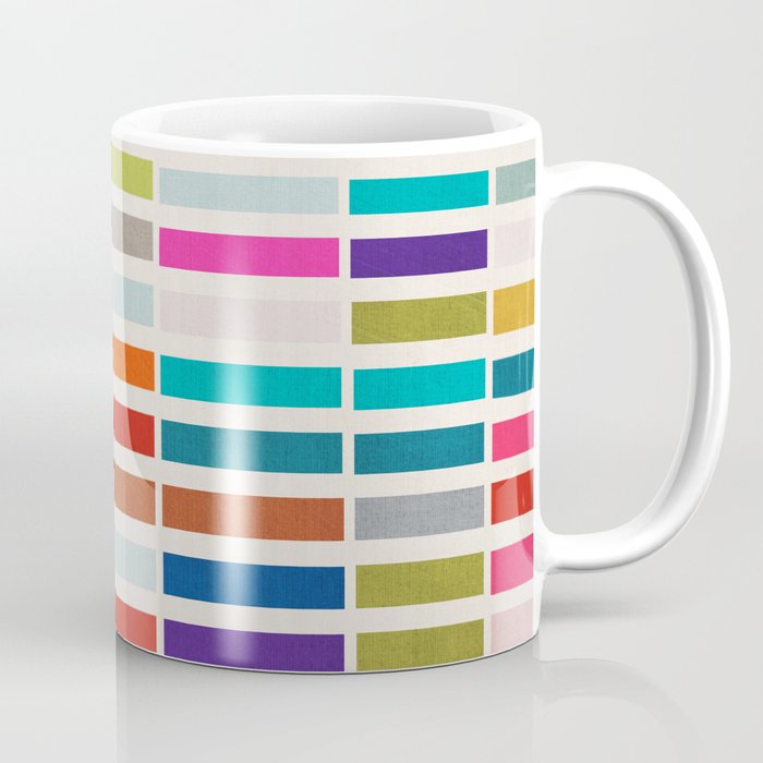 Mosaic Tiles Geometric Colorful Artwork Coffee Mug Gallery Image 1