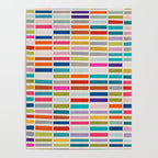 Mosaic Tiles Geometric Colorful Artwork Poster Gallery Image 4