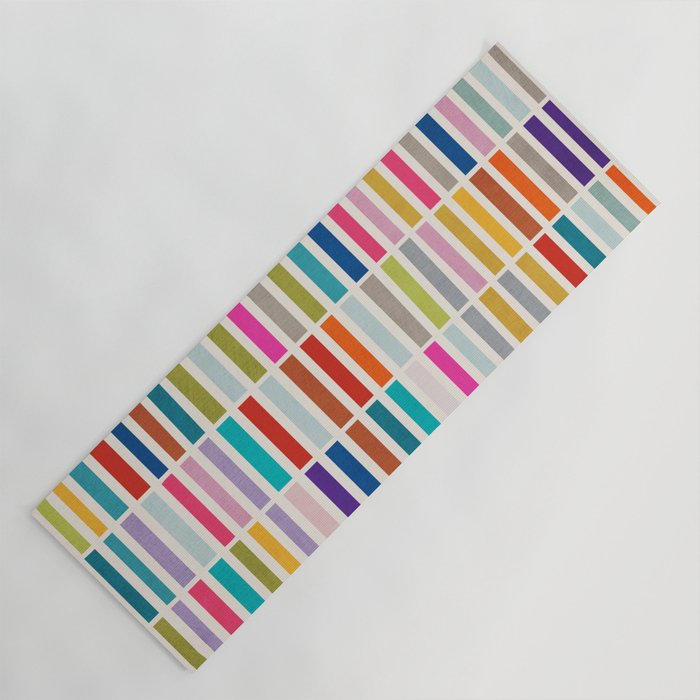 Mosaic Tiles Geometric Colorful Artwork Yoga Mat Gallery Image 1