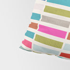 Mosaic Tiles Geometric Colorful Artwork Pillow Sham Gallery Image 4
