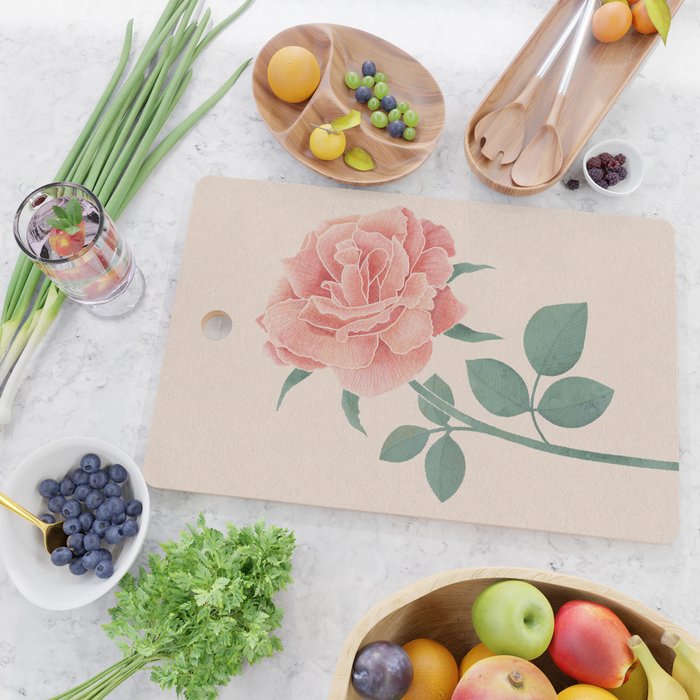A Simple Rose Cutting Board Gallery Image 2