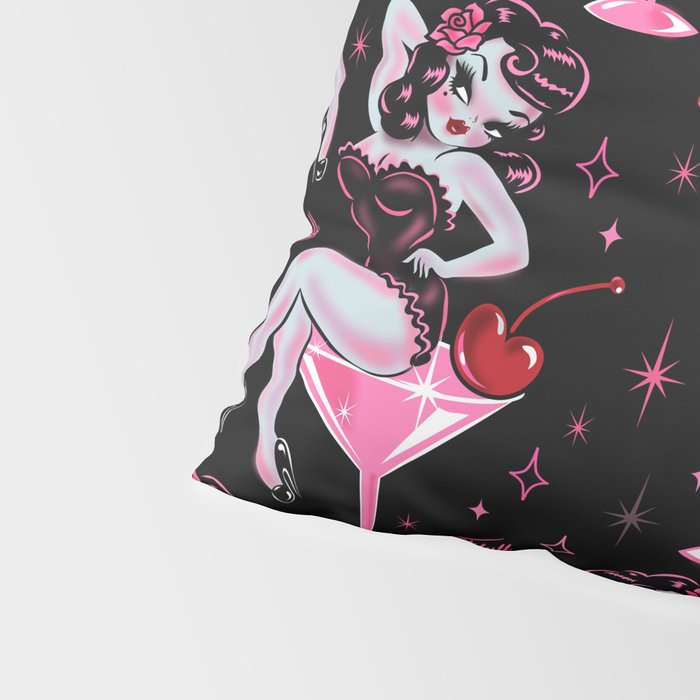 Cherry Martini Girl Pillow Sham Gallery Image 4