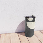 minimal black white shapes mid century Travel Mug Gallery Image 4