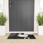 minimal black white shapes mid century Welcome Mat Gallery Image 3