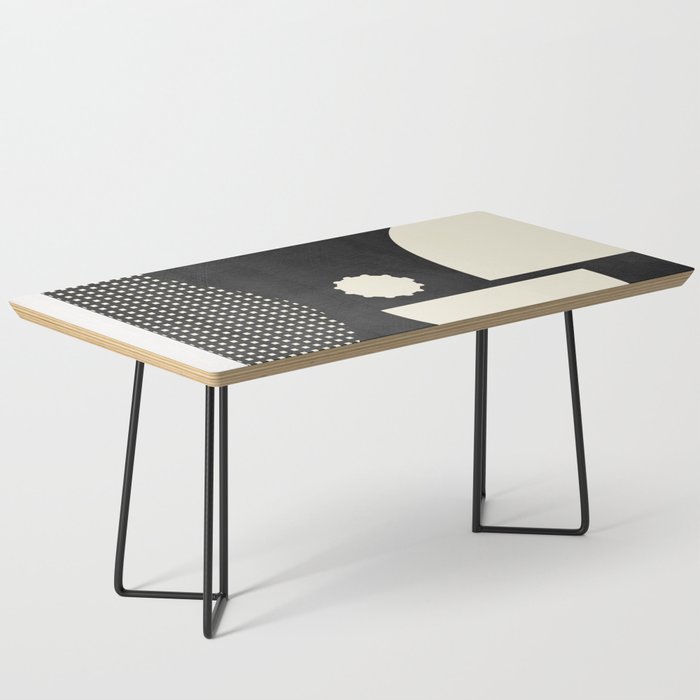 minimal black white shapes mid century Coffee Table Gallery Image 1