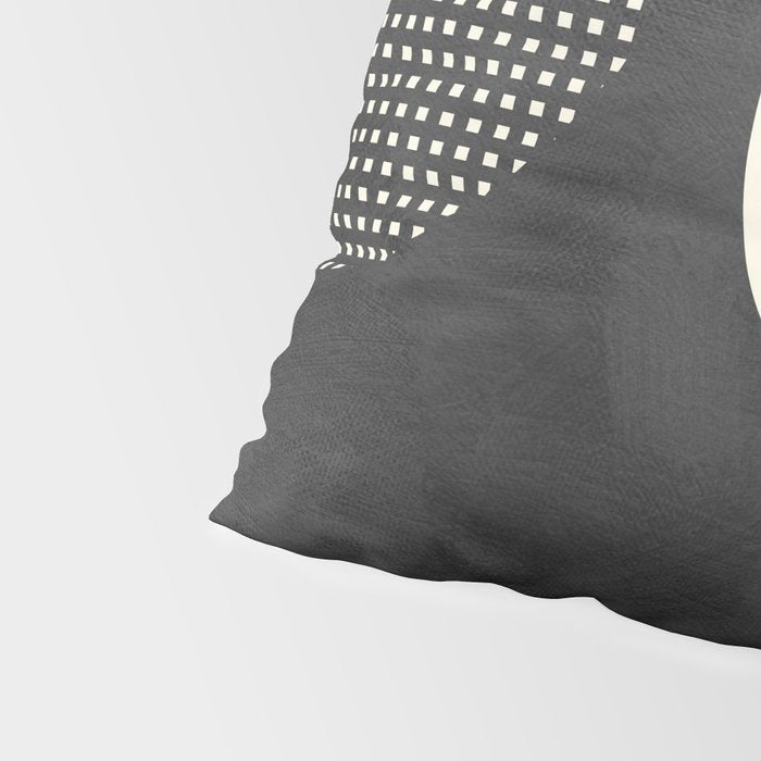 minimal black white shapes mid century Pillow Sham Gallery Image 4