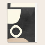 minimal black white shapes mid century Notebook Gallery Image 4