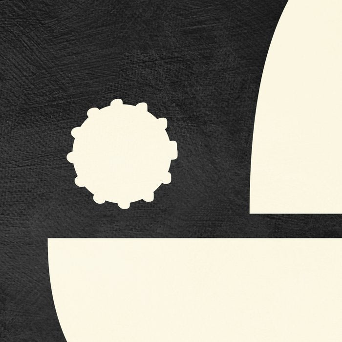 minimal black white shapes mid century Coffee Mug Gallery Image 2