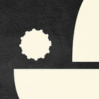 minimal black white shapes mid century Coffee Mug Gallery Image 2