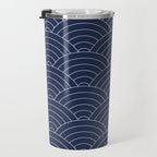 Waves (Navy) Travel Mug Gallery Image 3