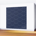 Waves (Navy) Wall Mural Gallery Image 2