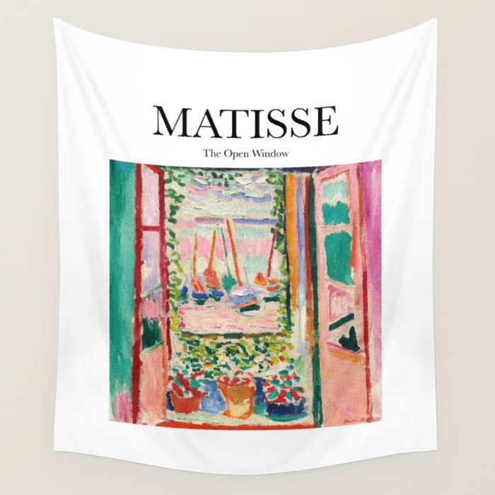 The Open Window by Henri Matisse - Artwork Design Wall Tapestry Gallery Image 4
