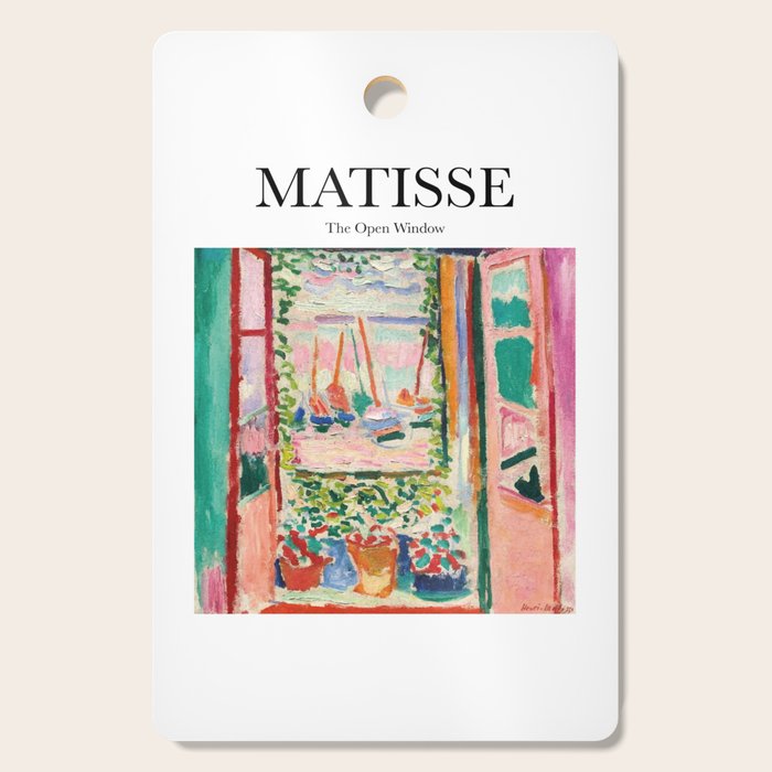 The Open Window by Henri Matisse - Artwork Design Cutting Board Gallery Image 1