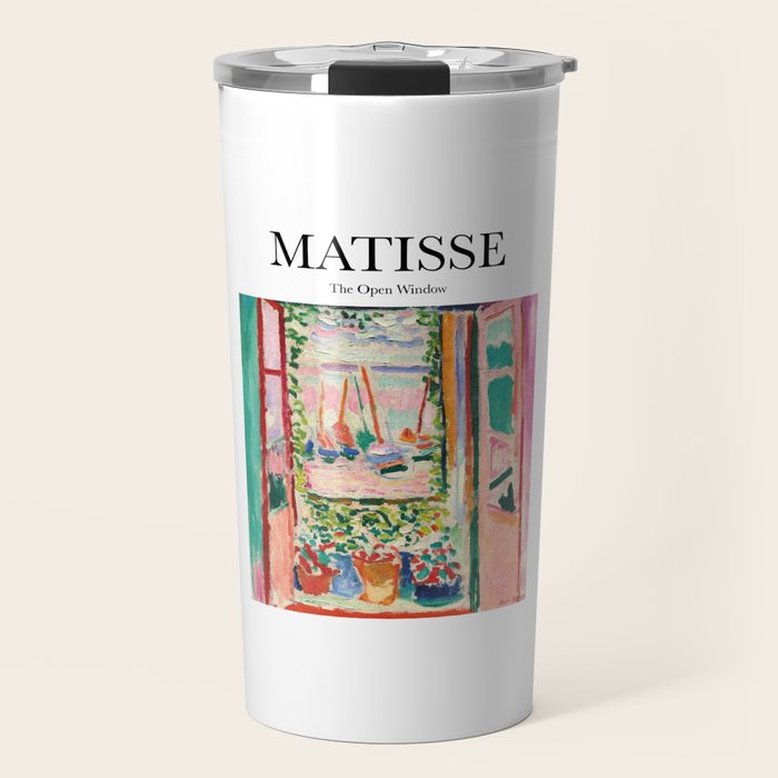 The Open Window by Henri Matisse - Artwork Design Travel Mug Gallery Image 1