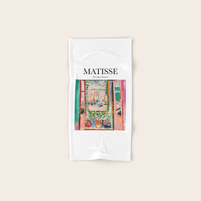The Open Window by Henri Matisse - Artwork Design Bath Towel Gallery Image 1