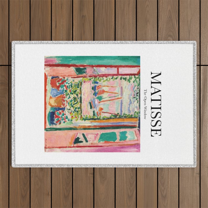 The Open Window by Henri Matisse - Artwork Design Outdoor Rug Gallery Image 1