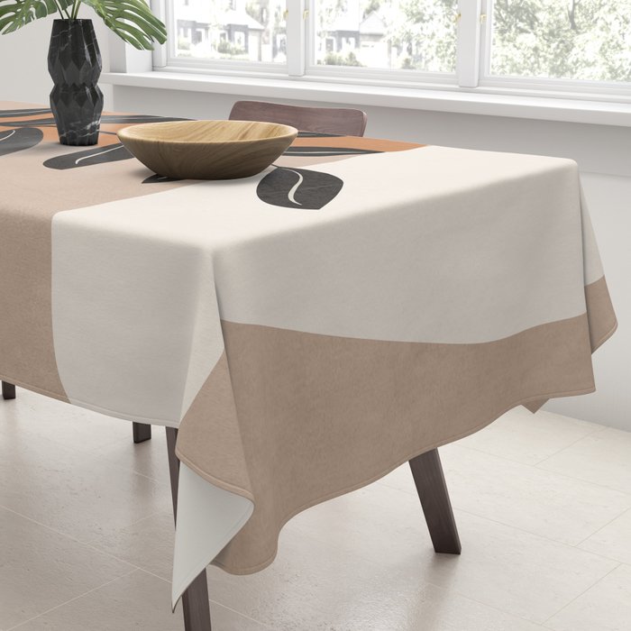 Modern Abstract Minimal Shapes Branches Art 8 Tablecloth Gallery Image 3