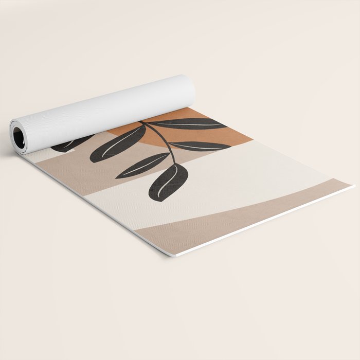 Modern Abstract Minimal Shapes Branches Art 8 Yoga Mat Gallery Image 2