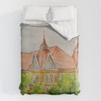 Texas State (SWT) University Old Main Building, San Marcos, TX Duvet Cover Gallery Image 6