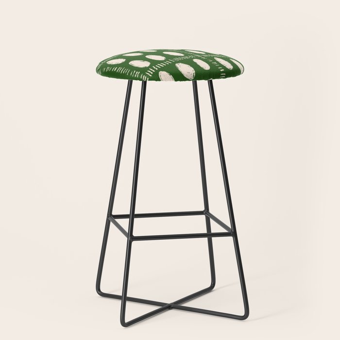 Green Boho Quilt Pattern Stool Gallery Image 1