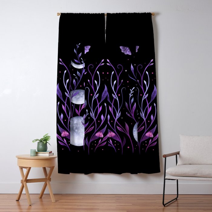 Phase & Grow - Purple Window Curtain Gallery Image 1