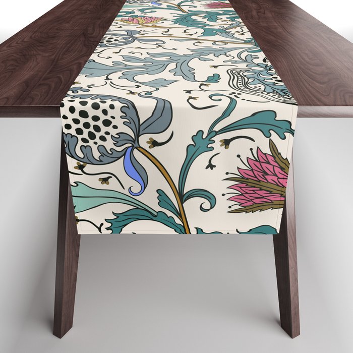 Walter Crane Teazle Art Nouveau Floral Table Runner Gallery Image 1