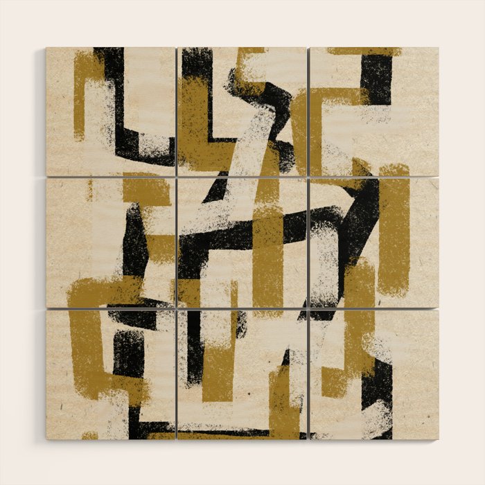 Modern Pattern  Wood Wall Art Gallery Image 1