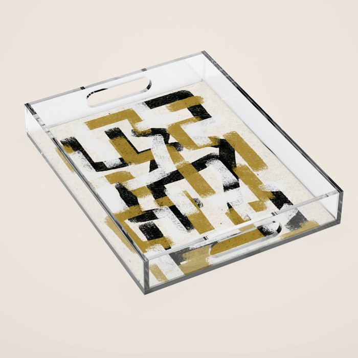 Modern Pattern  Acrylic Tray Gallery Image 1