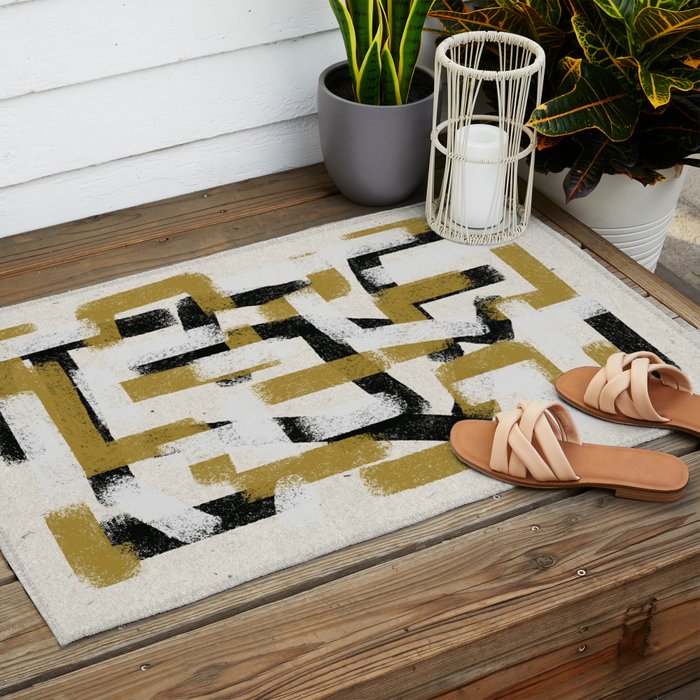 Modern Pattern  Outdoor Rug Gallery Image 2