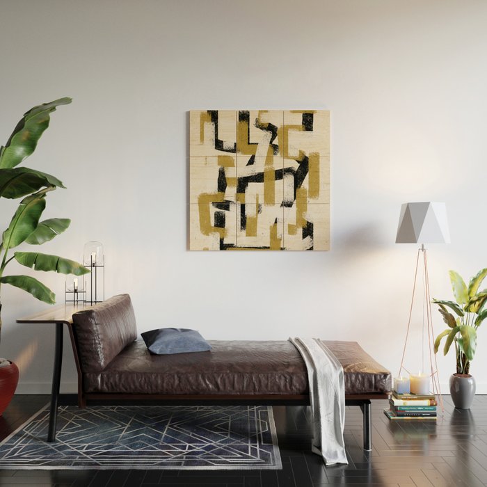 Modern Pattern  Wood Wall Art Gallery Image 2