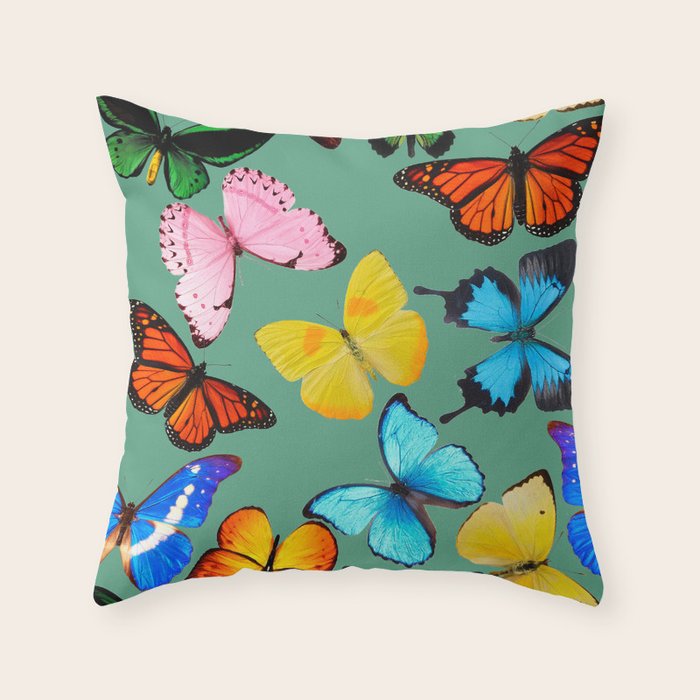 butterflies Throw Pillow