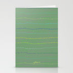 Minimal Doodle Dots in Sage Green Stationery Card Gallery Image 2