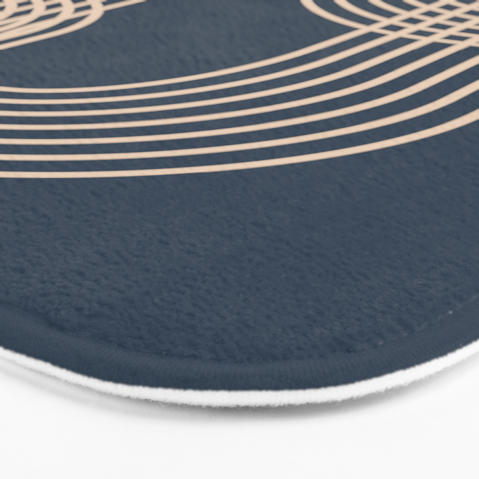 Lines in Midnight Bath Mat Gallery Image 3
